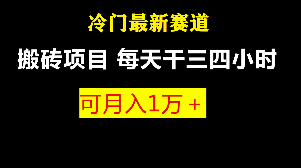 最新冷门游戏搬砖项目，零基础也能玩（附教程+软件）-启航资源站