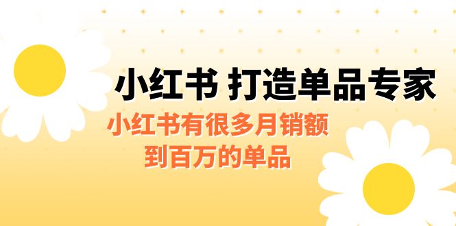 某公众号付费文章《小红书 打造单品专家》小红书有很多月销额到百万的单品-启航资源站