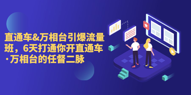 直通车+万相台引爆流量班，6天打通你开直通车·万相台的任督 二脉-启航资源站