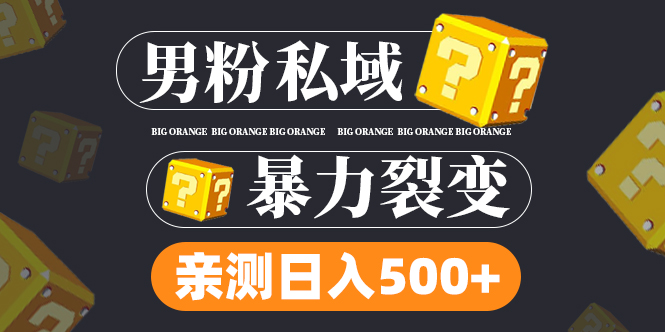 男粉项目，一个作品变现1000+，新渠道新玩法，一部手机实现月入过万-启航资源站