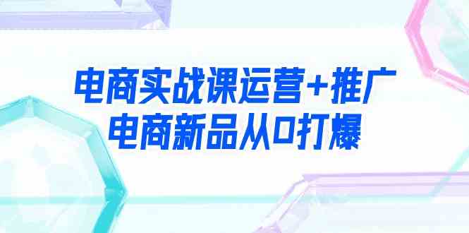 （9313期）电商实战课运营+推广，电商新品从0打爆（99节视频课）-启航资源站