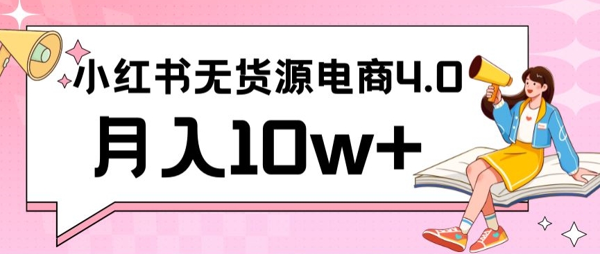 小红书新电商实战，无货源实操从0到1月入10w+联合抖音放大收益-启航资源站