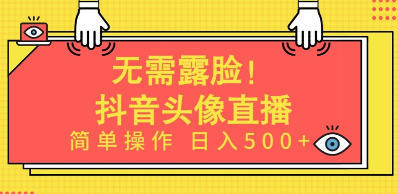 无需露脸，Ai头像直播项目，简单操作日入500+-启航资源站