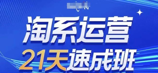 淘系运营21天速成班(更新24年6月)，0基础轻松搞定淘系运营，不做假把式-启航资源站