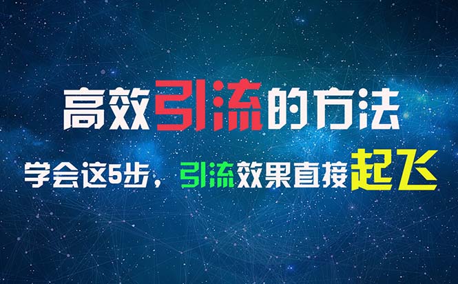 （11776期）高效引流的方法，可以帮助你日引300+创业粉，一年轻松收入30万，比打工强-启航资源站