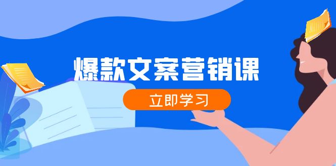 爆款文案营销课：公域转私域，涨粉成交一网打尽，各行业人士必备-启航资源站