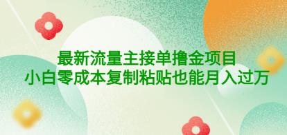 公众号最新流量主接单撸金项目，小白零成本复制粘贴也能月入过万￼￼-启航资源站