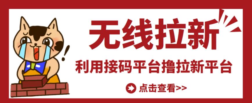 最新接码无限拉新项目，利用接码平台赚拉新平台差价，轻松日赚500+￼-启航资源站