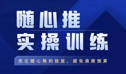 飞哥·随心推实操训练，优化随心推投放，避免浪费预算-启航资源站