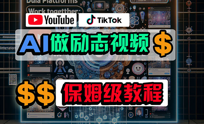 （10520期）利用AI制作励志视频，在YouTube和TikTok赚钱，小白可做（附工具）-启航资源站