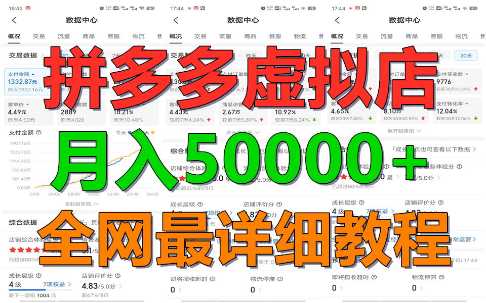 拼多多虚拟电商训练营月入50000+你也行，暴利稳定长久，副业首选-启航资源站