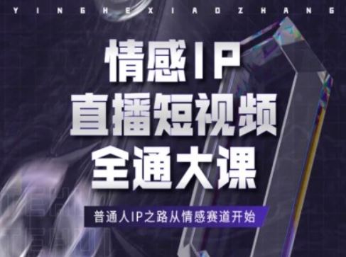 情感IP直播短视频全通大课，普通人IP之路从情感赛道开始-启航资源站