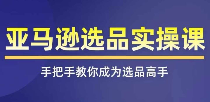 亚马逊选品实操课程，快速掌握亚马逊选品的技巧，覆盖亚马逊选品所有渠道-启航资源站