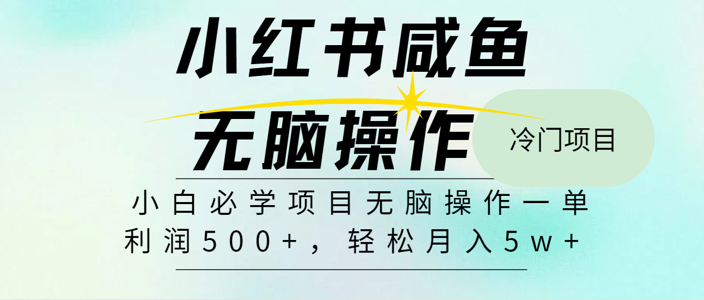 全网首发2024最热门赚钱暴利手机操作项目，简单无脑操作，每单利润最少500+-启航资源站