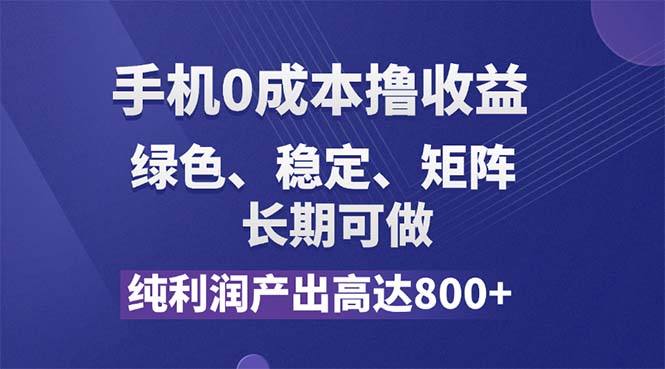 （11976期）纯利润高达800+，手机0成本撸羊毛，项目纯绿色，可稳定长期操作！-启航资源站