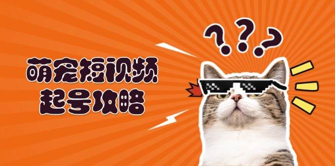 萌宠短视频起号攻略：定位搭建推流全解析，助力新手轻松打造爆款-启航资源站