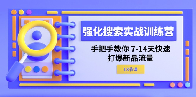 （11557期）强化 搜索实战训练营，手把手教你 7-14天快速-打爆新品流量（13节课）-启航资源站