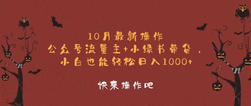 （12977期）10月最新操作，公众号流量主+小绿书带货，小白轻松日入1000+-启航资源站