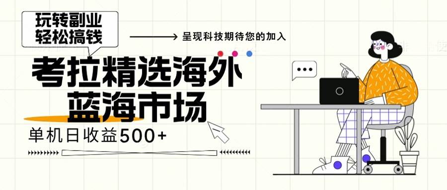 （13191期）海外全新空白市场，小白也可轻松上手，年底最后红利-启航资源站